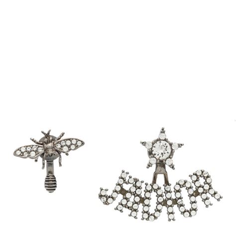 CHRISTIAN DIOR Palladium Crystal J'adior Earrings 1366066.